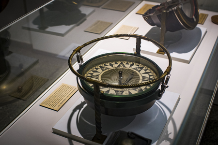 MUNICH, GERMANY - NOVEMBER 26, 2018: The German Museum of Science and Technology presents the history of shipbuilding and marine science.のeditorial素材