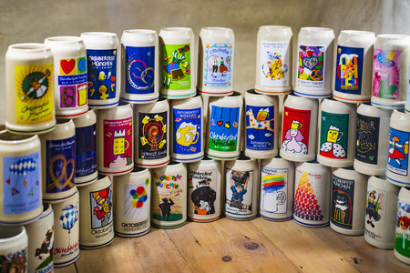 MUNICH, GERMANY - NOVEMBER 24, 2018: Expositions of the Oktoberfest festival.のeditorial素材