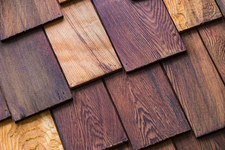 Texture of the wood is photographed close-upの写真素材