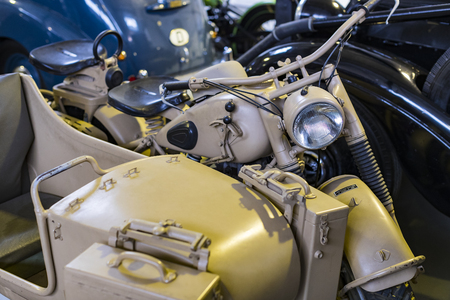 MUNICH, GERMANY - NOVEMBER 26, 2018: Collection of historically known Deutsches Museum Verkehrszentrum.のeditorial素材