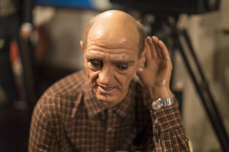 BARCELONA, SPAIN - 11 JANUARY 2018: Museum of wax figures in Barcelona on the street Las Ramblas.のeditorial素材