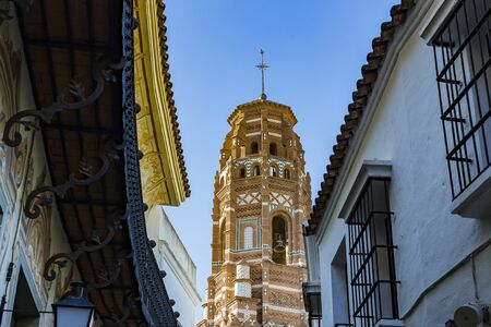 BARCELONA, SPAIN - 13 JANUARY 2018: The architectural complex Poble Espanyol of the traditional architecture of the country. Created in 1929 for an international exhibition held in Barcelona.のeditorial素材