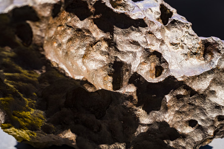 3 SEPTEMBER 2018, VIENNA, AUSTRIA: Collection of meteorites is represented by the Museum of Natural...