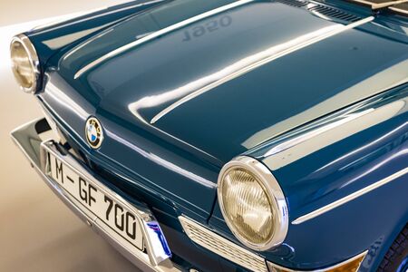 MUNICH, GERMANY - NOVEMBER 24, 2018: Exhibition of the BMW Museum.