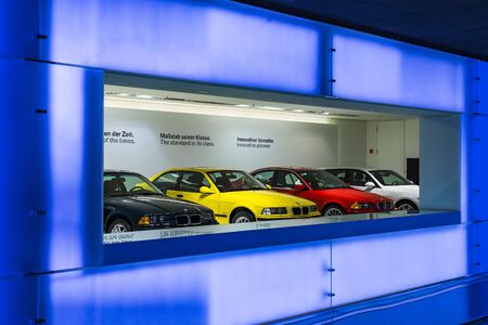 MUNICH, GERMANY - NOVEMBER 24, 2018: Exhibition of the BMW Museum.のeditorial素材