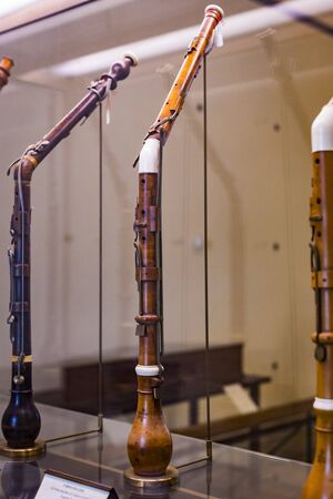 6 JUNE 2018, MILAN, ITALY: Exhibition of musical instruments of Milan is exhibited in the Sforza Castle Museum.のeditorial素材