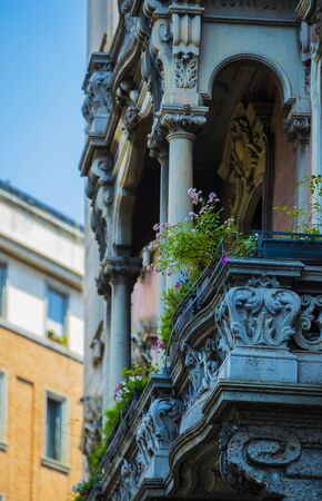 elements of architecture in Milan.のeditorial素材