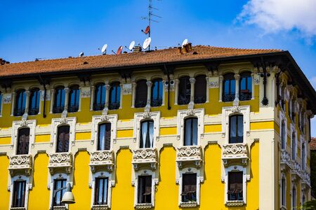 elements of architecture in Milan.のeditorial素材
