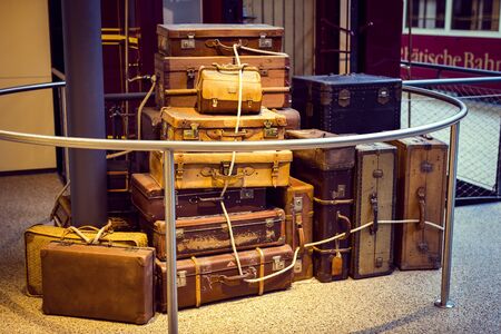 MUNICH, GERMANY - NOVEMBER 26, 2018: Collection of historically known Deutsches Museum Verkehrszentrum.のeditorial素材