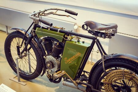 MUNICH, GERMANY - NOVEMBER 26, 2018: Collection of historically known Deutsches Museum Verkehrszentrum.のeditorial素材