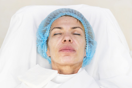 Cosmetic surgery in a cosmetology clinic.