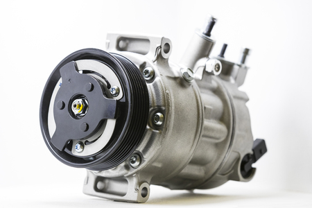 Metal spare parts for cars new shot close-up.の写真素材