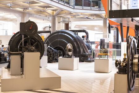 VIENNA, AUSTRIA - 24 AUGUST 2017: The technical museum in Vienna exhibits the production of energy...
