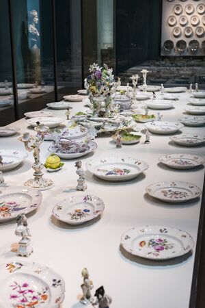 MUNICH, GERMANY - NOVEMBER 27, 2018: Crockery and Rescue Cuts,のeditorial素材