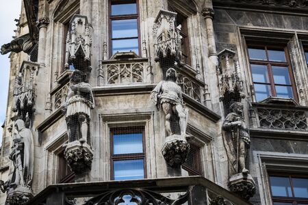 MUNICH, GERMANY - NOVEMBER 24, 2018: Marienplatz in Munich.