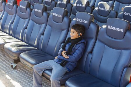 BARCELONA, SPAIN - 12 JANUARY 2018: Camp Nou In Barcelonaのeditorial素材