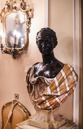 4 JUNE 2018, MILAN, ITALY: Museum of the Poldis Pezzoli, exposition of luxury from the collections of the nobility of Milan.のeditorial素材