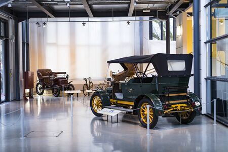 MUNICH, GERMANY - NOVEMBER 26, 2018: Collection of historically known Deutsches Museum Verkehrszentrum.のeditorial素材