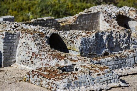 LATRUN, ISRAEL - 23 NOVEMBER 2017: Museum of miniature architectural landmarks of Israel in the open air.のeditorial素材