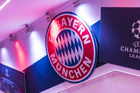 MUNICH, GERMANY - NOVEMBER 25, 2018: Munich Bavaria, Allianz Arena football club.