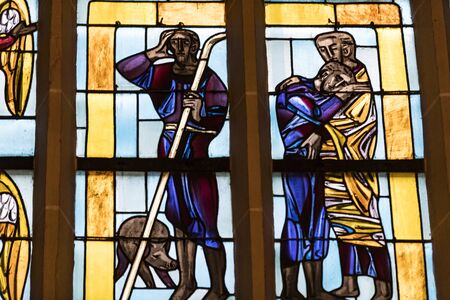 MUNICH, GERMANY - NOVEMBER 25, 2018: Virgin Mary in Munich Germany.のeditorial素材