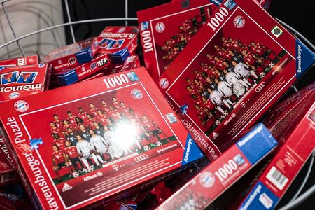 MUNICH, GERMANY - NOVEMBER 25, 2018: Allianz Arena.のeditorial素材