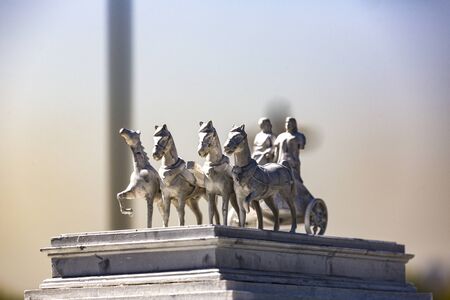 ISTANBUL, TURKEY - 4 APRIL, 2016: Miniaturk in Istanbul, Turkey. Miniature copies of the Ancient World Architectureのeditorial素材