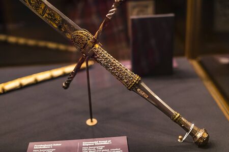 3 SEPTEMBER 2018, VIENNA, AUSTRIA: Treasury of the Habsburg dynasty Museum Hofburg palace in Vienna Austria.のeditorial素材