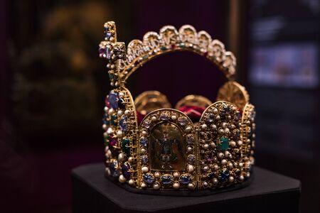 3 SEPTEMBER 2018, VIENNA, AUSTRIA: Treasury of the Habsburg dynasty Museum Hofburg palace in Vienna Austria.のeditorial素材