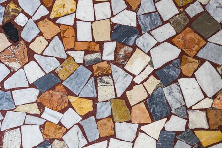 Background of mosaic, color many items texturedのeditorial素材