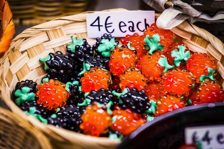 Murano glassware for decorative decoration is shot close-up.のeditorial素材