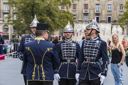 BUDAPEST, HUNGARY - 20 AUGUST 2017: Festive speech of Saint Istvan.のeditorial素材