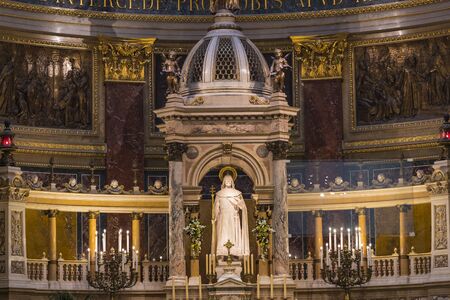 BUDAPEST, HUNGARY - AUGUST 20, 2017: Basics of St. Louis Stephen.のeditorial素材