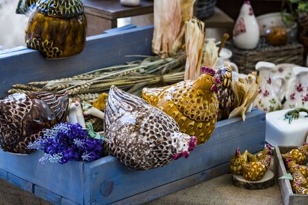 BUDAPEST, HUNGARY - AUGUST 20, 2017: Traditional folk fair in honor of Saint Istvn and the first...