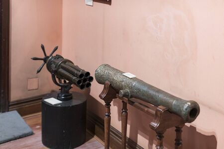 MADRID, SPAIN - MARCH 28, 2018: Expositions Maritime Museum in Madrid history of the Spanish Navy...