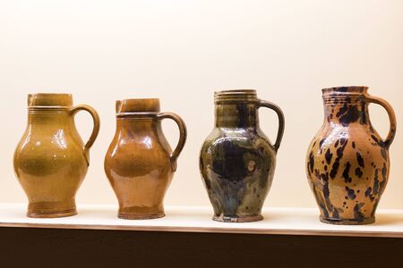 MUNICH, GERMANY - NOVEMBER 27, 2018: The Represents an exposition of the cookware history and collection in the Bavarian National Museum in Munich.のeditorial素材