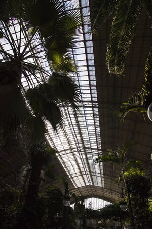 MADRID, SPAIN - 27 MARCH, 2018: The interior of the passenger station Atocha in Madrid.のeditorial素材