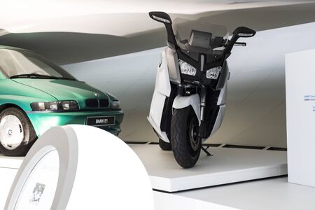 MUNICH, GERMANY - NOVEMBER 24, 2018: Exhibition of the BMW Museum.のeditorial素材