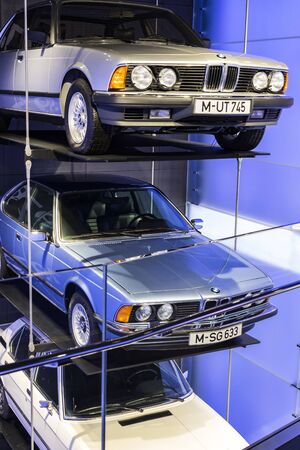 MUNICH, GERMANY - NOVEMBER 24, 2018: Exhibition of the BMW Museum.のeditorial素材