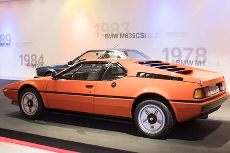 MUNICH, GERMANY - NOVEMBER 24, 2018: Exhibition of the BMW Museum.のeditorial素材