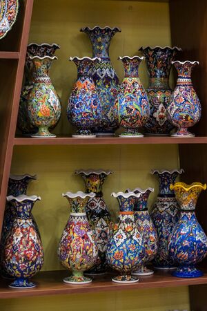 Traditional Turkish decorative ceramics for interior decorationの写真素材
