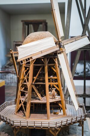 MUNICH, GERMANY - NOVEMBER 26, 2018: A German film of various energy generators.