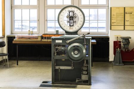 MUNICH, GERMANY - NOVEMBER 26, 2018: A German film of various energy generators.