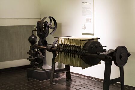 MUNICH, GERMANY - NOVEMBER 26, 2018: A German film of various energy generators.