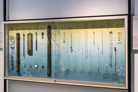 MUNICH, GERMANY - NOVEMBER 26, 2018: A German film of various energy generators.