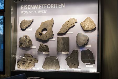 3 AUGUST 2017, VIENNA, AUSTRIA: Exhibits and expositions in the Museum of Natural History, Vienna.のeditorial素材