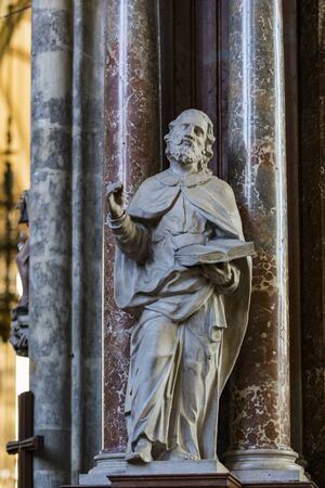 23 AUGUST 2017, VIENNA, AUSTRIA: Elements of architecture are the church of St. Stephen in Vienna in Austria.のeditorial素材