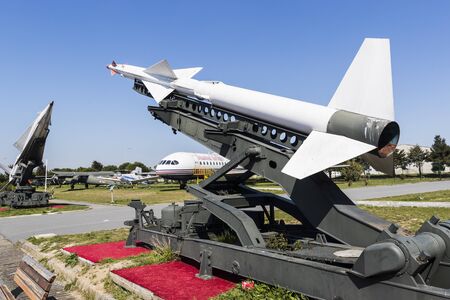 ISTANBUL, TURKEY - 4 APRIL, 2017: Museum of aviation in Istanbul is represented by a large...