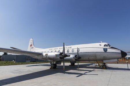 ISTANBUL, TURKEY - 4 APRIL, 2017: Museum of aviation in Istanbul is represented by a large...