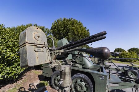 ISTANBUL, TURKEY - 4 APRIL, 2017: Museum of aviation in Istanbul is represented by a large collection of military civil aircraft and also the history of aviation in Turkeyのeditorial素材